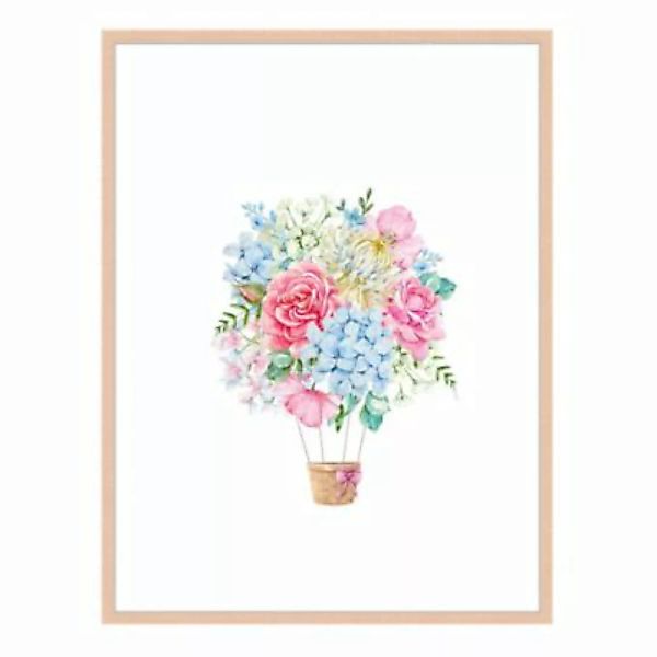 Milan Moon Wandbild Blumen beige Gr. 60 x 80 günstig online kaufen