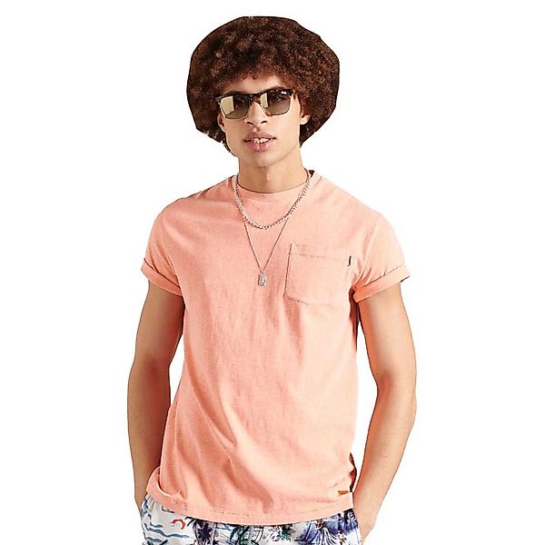 Superdry La Beach Pocket Kurzarm T-shirt S Sunblast Coral günstig online kaufen