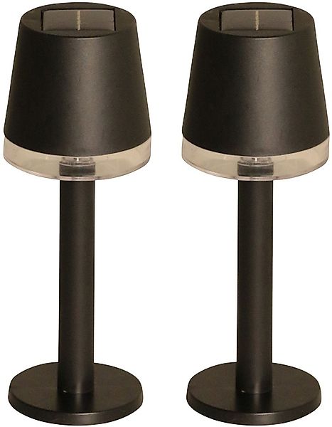 LUXFORM Außen-Tischleuchte »Solar-Tischlampe - Cala d'Or - LED - 2 Stück«, günstig online kaufen