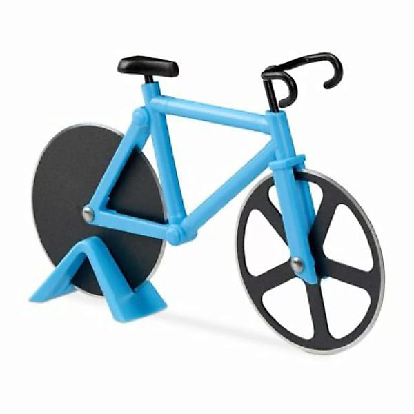 relaxdays 1 x Fahrrad Pizzaschneider blau günstig online kaufen