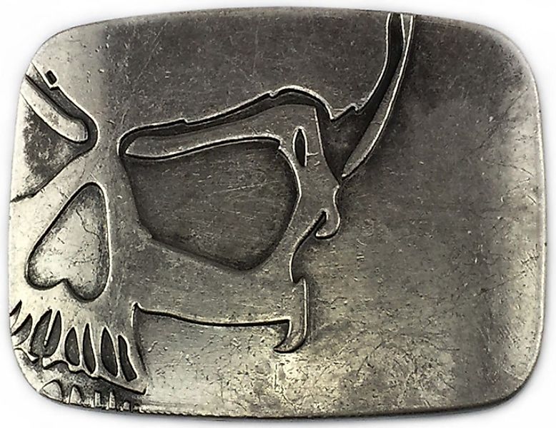 Ware aus aller Welt Gürtelschnalle Skull günstig online kaufen