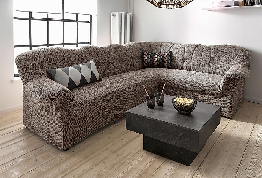 DOMO collection Ecksofa »Papenburg B/T/H: 242/190/84 cm L-Form«, wahlweise günstig online kaufen
