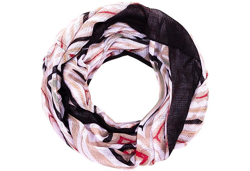 Faera Loop, Damen Schal gemustert weicher und leichter Damen Loop Rundschal günstig online kaufen