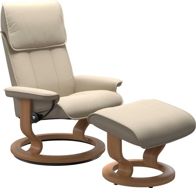 Stressless Fußhocker "Admiral" mit Classic Base, Gestell Eiche günstig online kaufen