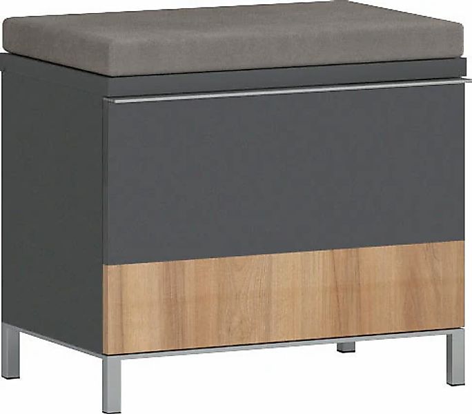 Places of Style Schuhbank "Onyx", (H/B/T):50,5/55,6/35,2cm), mit Sitzkissen günstig online kaufen