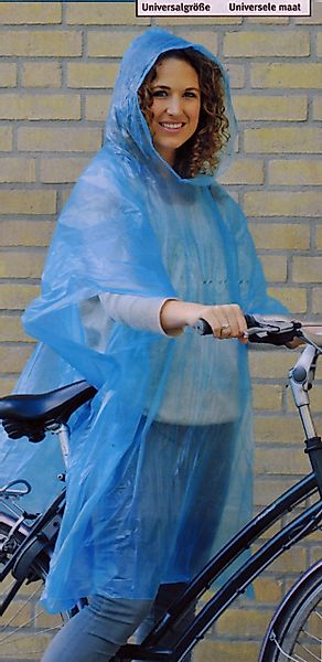 Lifetime Regenponcho REGENPONCHO mit Kapuze Blau-Transparent günstig online kaufen