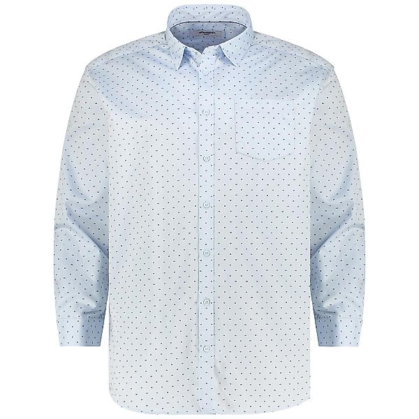 Pfundskerl Businesshemd mit Allover-Muster Farbe hellblau Größe: 4XL günstig online kaufen