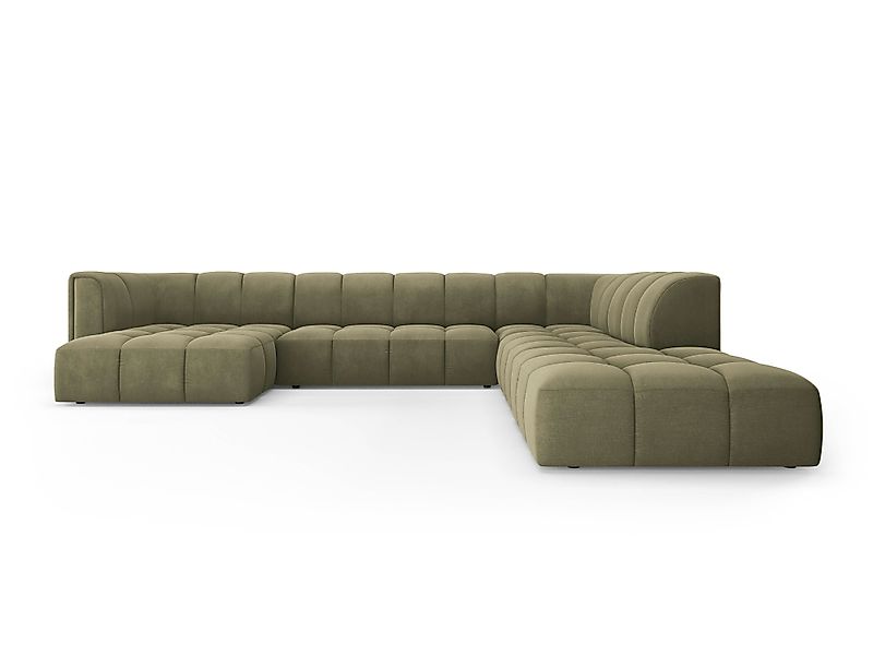 Milo Casa | Panorama-Ecksofa Francesca Chenille rechts 7-Sitzer günstig online kaufen