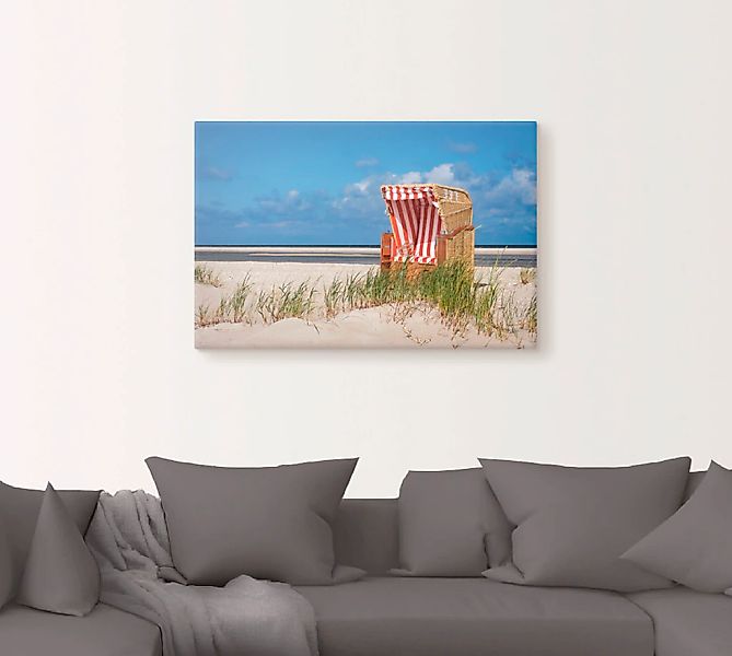 Artland Wandbild "Strandkorb 337", Strand, (1 St.), als Leinwandbild, Wanda günstig online kaufen