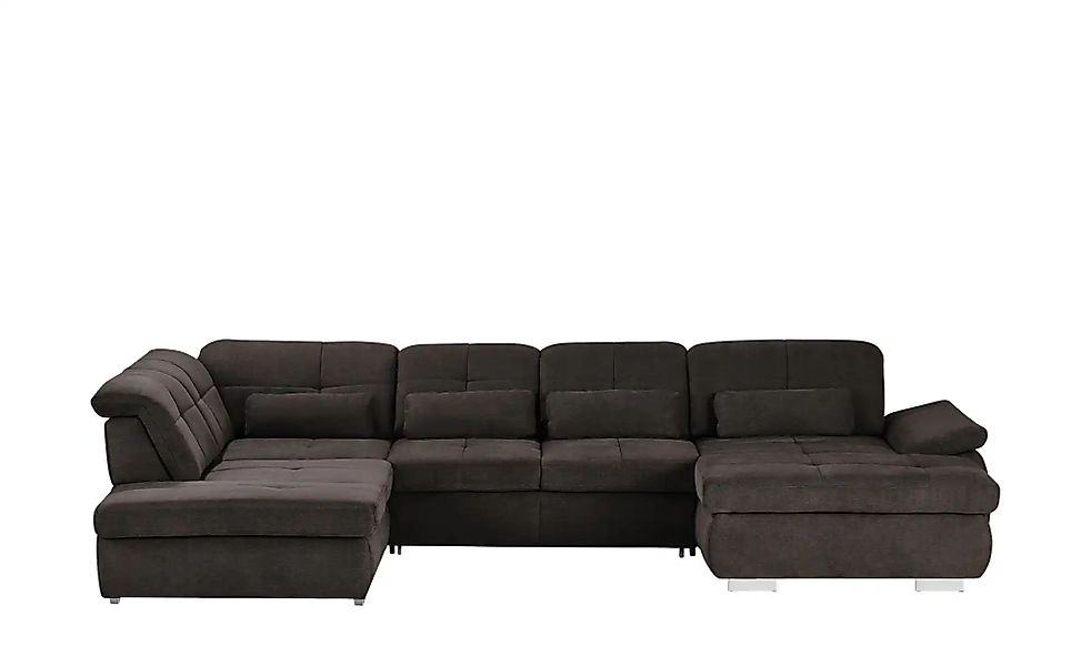 Wohnlandschaft mit Funktion  Perry ¦ grau ¦ Maße (cm): B: 374 Polstermöbel günstig online kaufen
