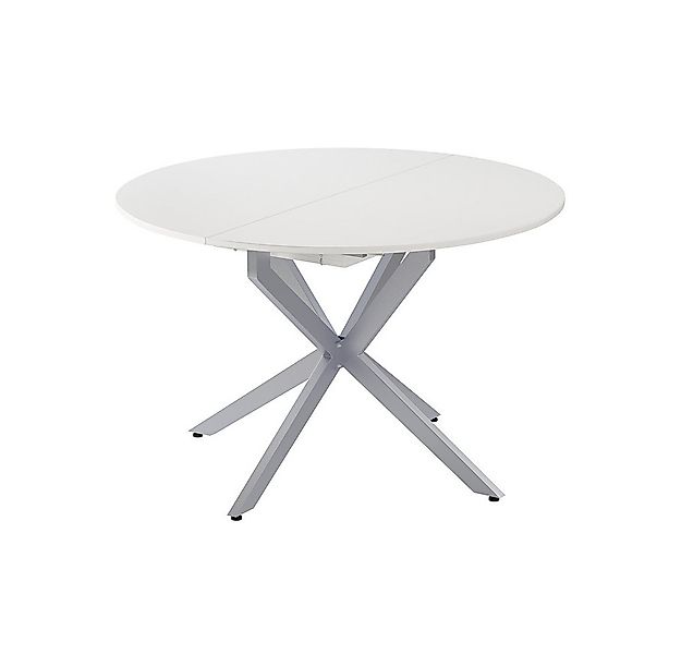 Vicco Esstisch Loyd, Weiß/Grau, 120 x 120 cm ausziehbar günstig online kaufen