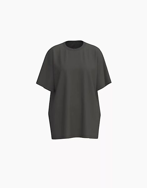 Bershka Oversize-T-Shirt Rick & Morty Mit Print Damen S Dunkelgrau günstig online kaufen