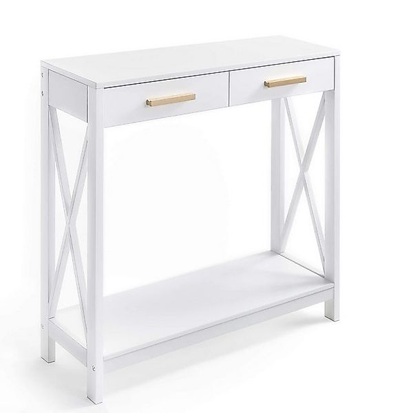 Prosumer's Choice 2-Sitzer White compact sofa and console table with 2 leve günstig online kaufen