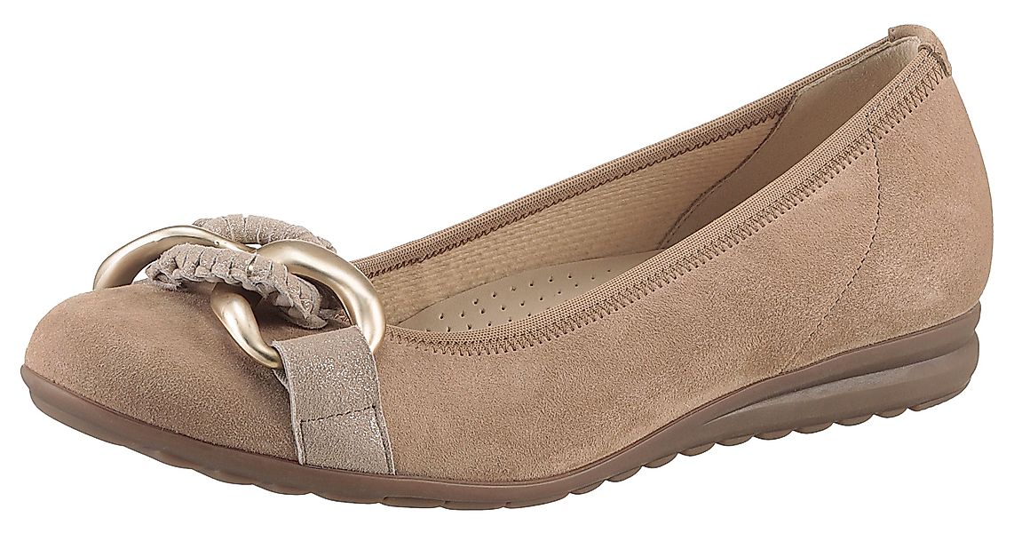 Gabor FLORENZ Ballerina, Keilabsatz, Bequemschuh, Slipper, günstig online kaufen