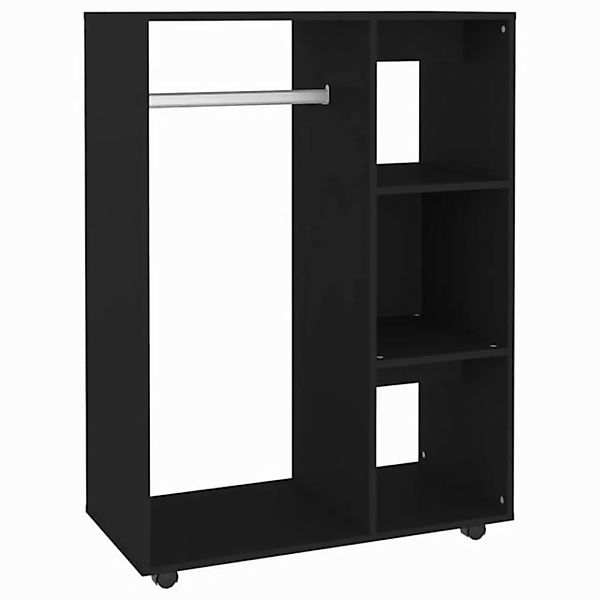 furnicato Kleiderschrank Schwarz 80x40x110 cm Holzwerkstoff (1-St) günstig online kaufen