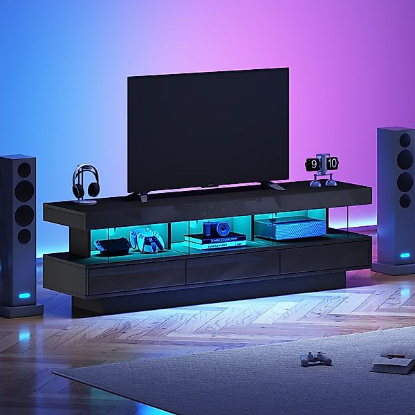 OKWISH Lowboard TV-Schrank mit LED und günstig online kaufen