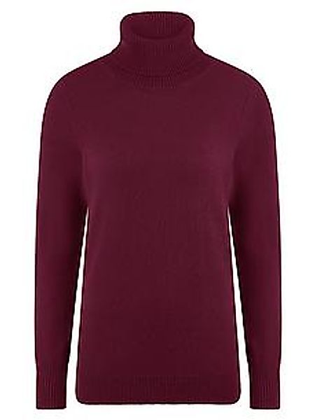 Rollkragen-Pullover aus 100% Premium-Kaschmir Peter Hahn rot günstig online kaufen