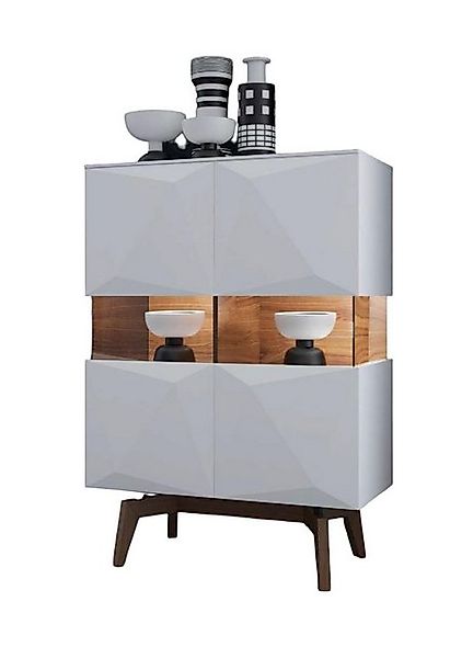 Xlmoebel Vitrine Moderne Weißes Anrichte Luxus Designer Wohnzimmer Holz Möb günstig online kaufen