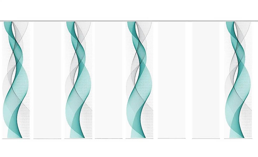 HOME Wohnideen Schiebevorhang   ¦ türkis/petrol ¦ Maße (cm): B: 60 Gardinen günstig online kaufen