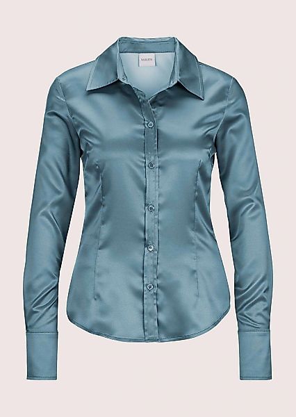 MADELEINE Hemdbluse "Bluse Hemdbluse mit glänzendem Finish" Satinbluse günstig online kaufen