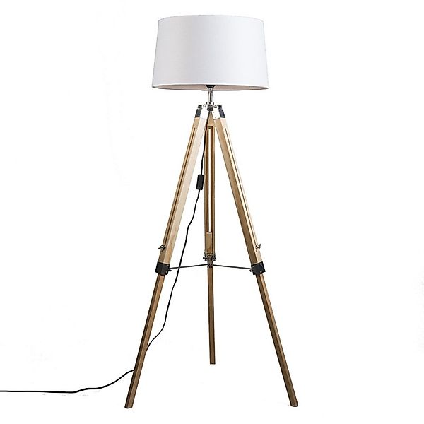 Qazqa Stehlampe Tripod, ohne Leuchtmittel, E27, günstig online kaufen