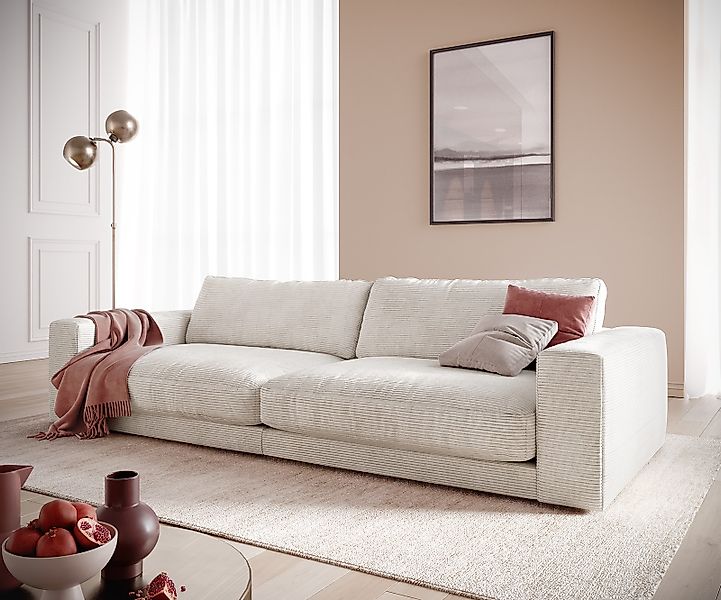 Big-Sofa Cubico 290x120 cm Cord Beige günstig online kaufen