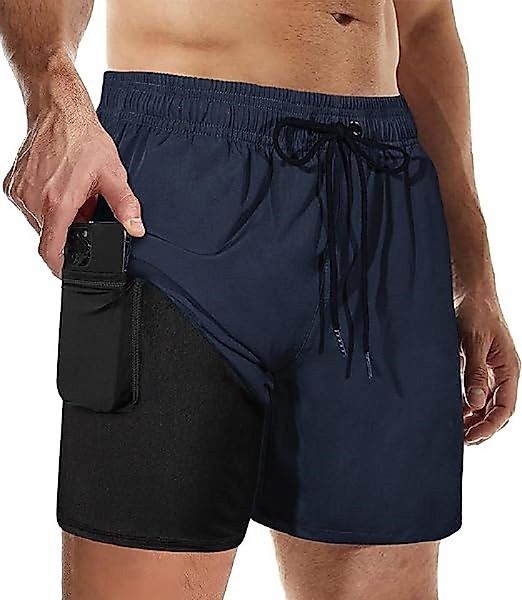 Daskoo Badeshorts Herren Badehose mit Kompressionsfutter, günstig online kaufen
