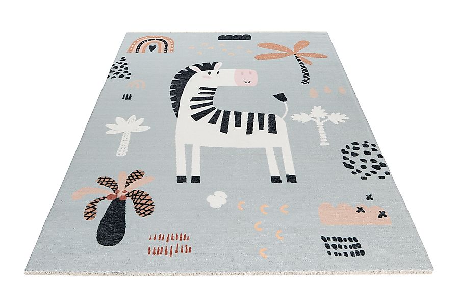Obsession Kinderteppich "My Greta 624" rechteckig 6 mm Höhe bedruckt, Zebra günstig online kaufen