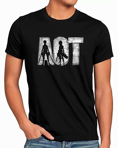 style3 T-Shirt Fight them attack on titan anime japan manga aot günstig online kaufen