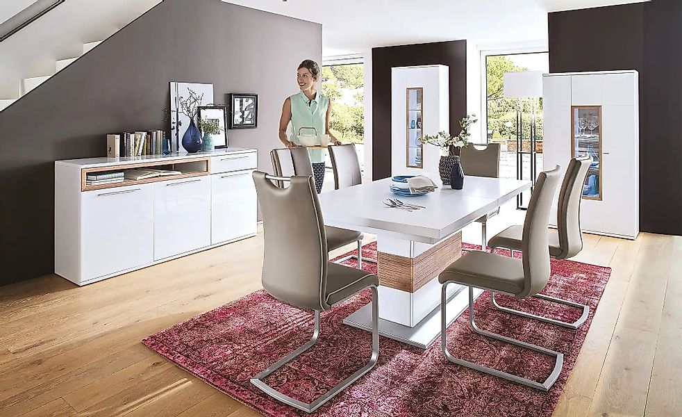 MCA furniture Freischwinger "Paulo" (Set) 4 Stk. Kunstleder Stuhl belastbar günstig online kaufen