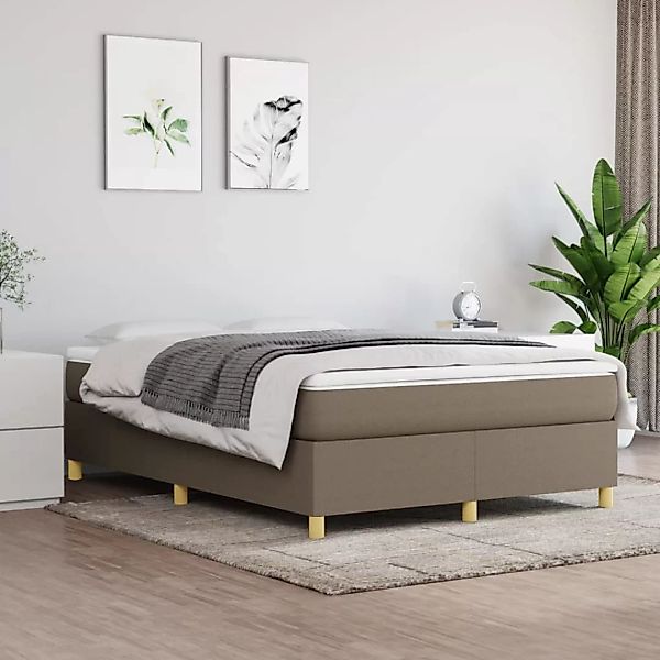 Vidaxl Boxspringbett Taupe 140x200 Cm Stoff günstig online kaufen