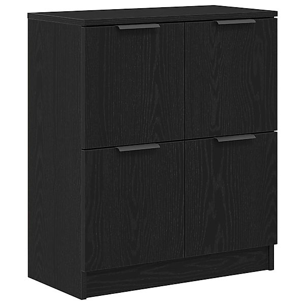 vidaXL Sideboard Sideboard Schwarz Eiche Holzwerkstoff günstig online kaufen