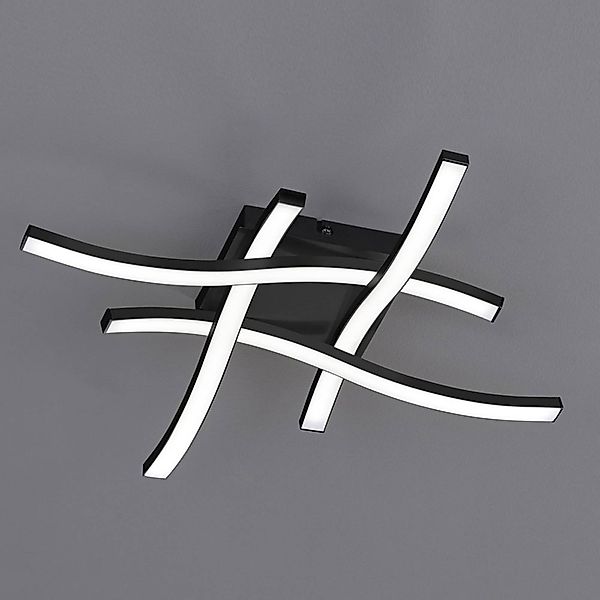 Reality Leuchten LED Deckenleuchte Route, LED fest integriert, Warmweiß, mo günstig online kaufen