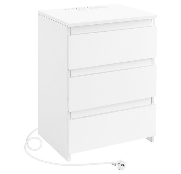 Yaheetech Nachttisch mit Ladestation, 2 USB-Anschlüsse und 2 AC-Steckdosen günstig online kaufen