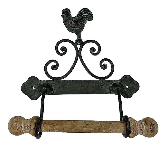 Toilettenpapierhalter Hahn Eisen Grün Country Landhausstil Vintage-Stil günstig online kaufen