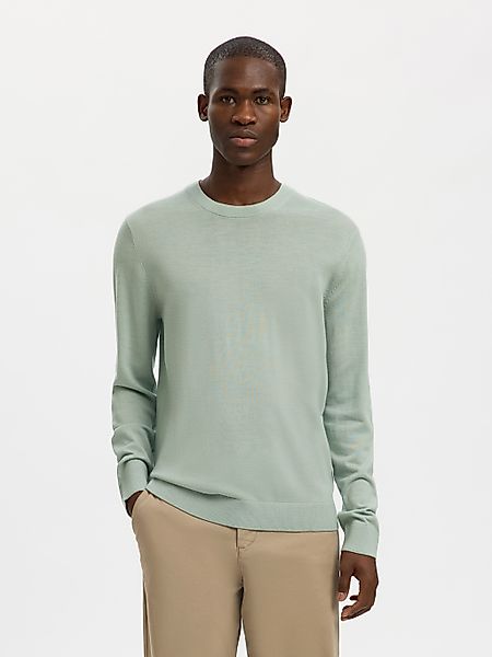 SELECTED Strickpullover "SLHTRAY LS KNIT MERINO CREW NECK NOOS" Wolle, regu günstig online kaufen