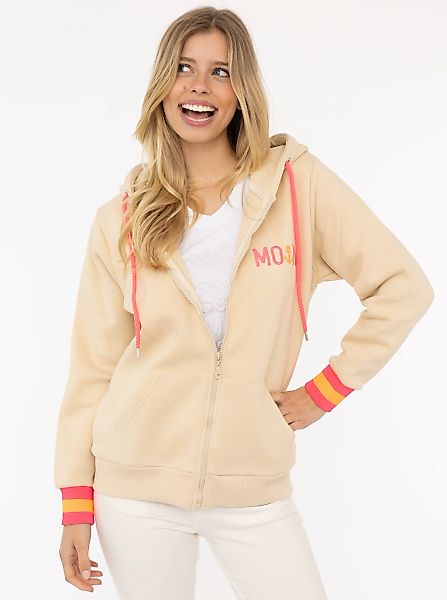 Zwillingsherz Sweatjacke ""Moin ZH"", mit Moin und Anker Stickerei und Kont günstig online kaufen