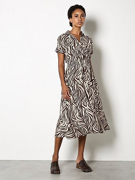 Apricot Midikleid Midikleid mit Zebradruck günstig online kaufen