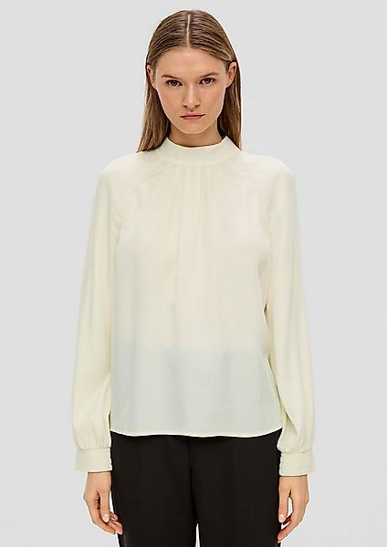 s.Oliver Langarmbluse Bluse Hochgeschlossene Bluse aus Lyocell günstig online kaufen