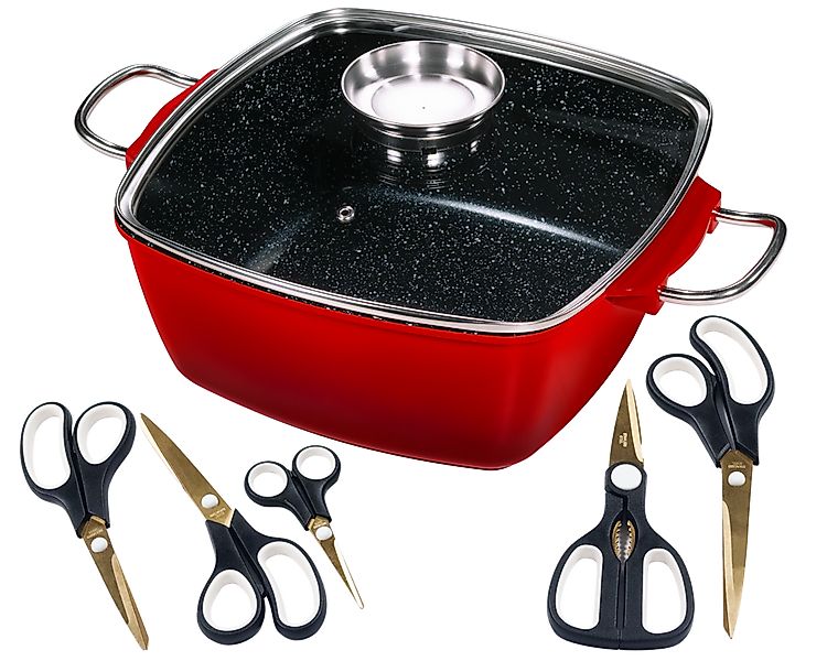 KING Bräter "7 L, Aluguss" Set, 5 Scheren: Handarbeit-, Papier-, Haushalt-, günstig online kaufen