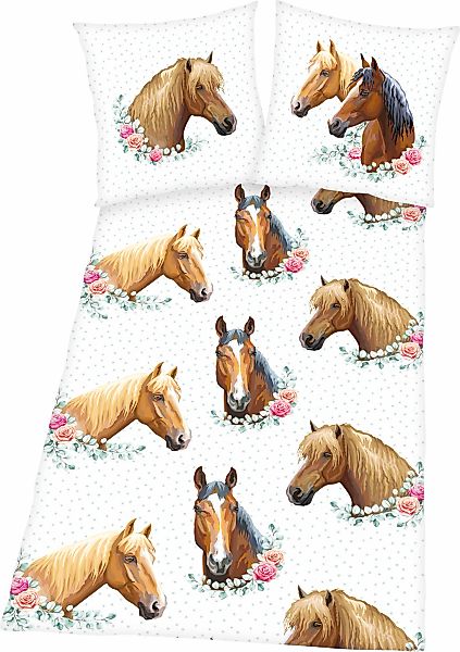 Herding Young Collection Bettwäsche "Pferd" mit tollem Pferde Motiv günstig online kaufen