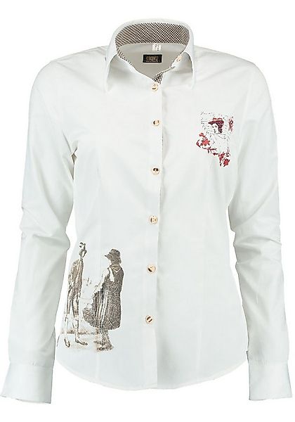 OS Trachten Trachtenbluse Trynlo Langarmbluse mit Motivdruck auf dem Vorder günstig online kaufen