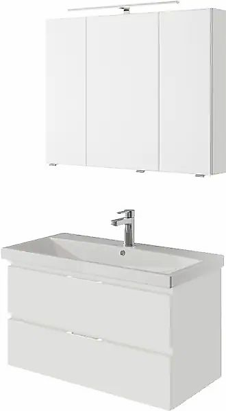 Saphir Badmöbel-Set »Serie 4035 2-teilig, Keramikwaschtisch mit LED-Spiegel günstig online kaufen