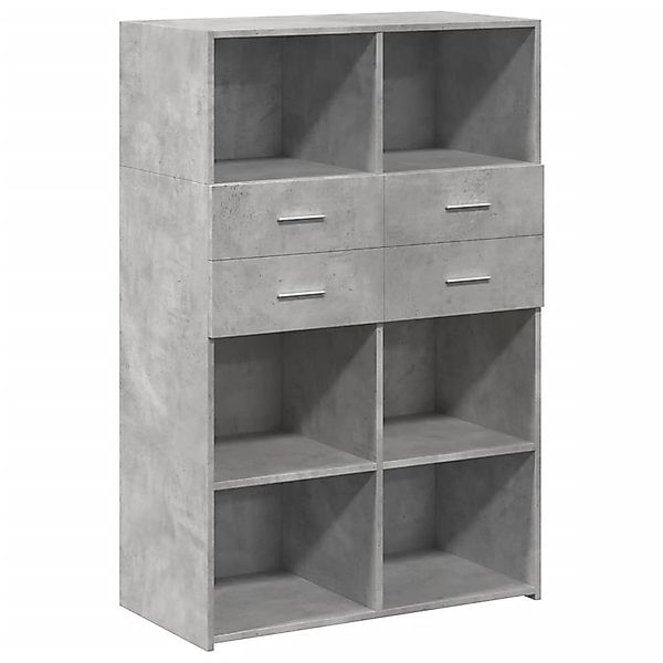vidaXL Highboard Betongrau 80x42,5x124 cm Holzwerkstoff 3281388 günstig online kaufen