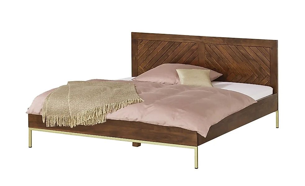 Bettgestell aus Massivholz Calatria ¦ holzfarben ¦ Maße (cm): B: 196 H: 100 günstig online kaufen