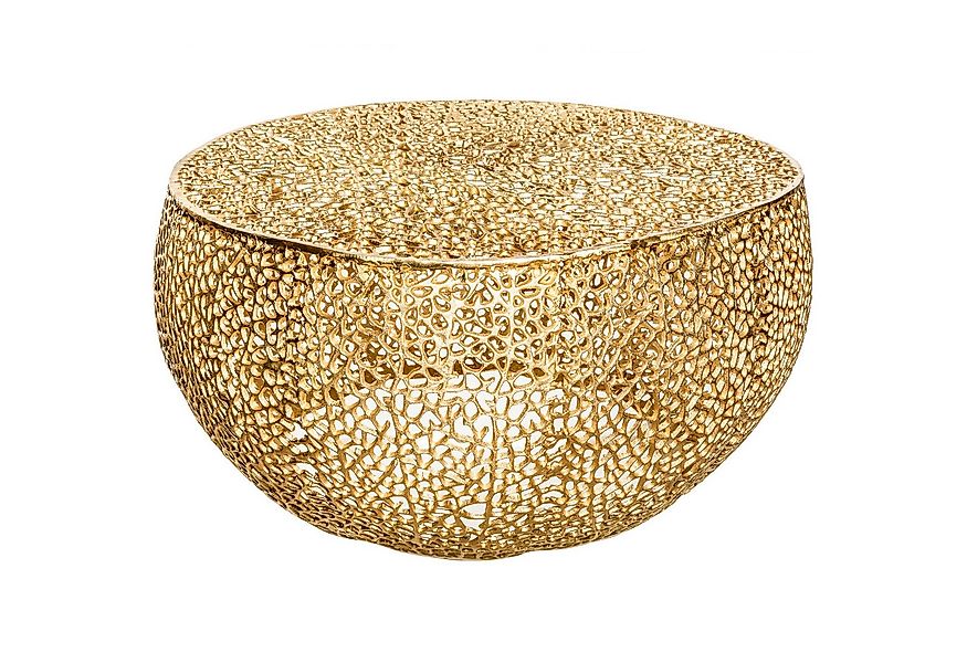 riess-ambiente Couchtisch LEAF 80cm gold - Metall, handmade, individuelles günstig online kaufen