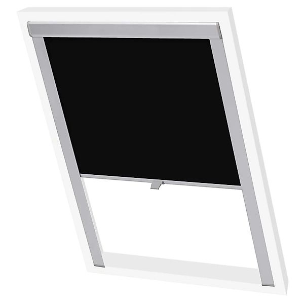 Verdunklungsrollo, vidaXL, Verdunkelungsplisee Schwarz C02 günstig online kaufen