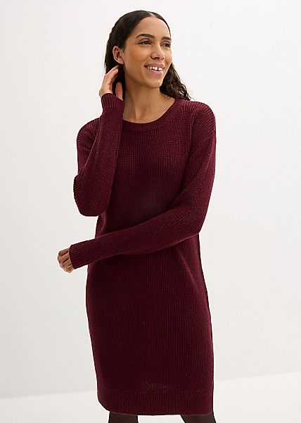 bonprix Strickkleid Oversize-Strickkleid aus Rippstrick günstig online kaufen