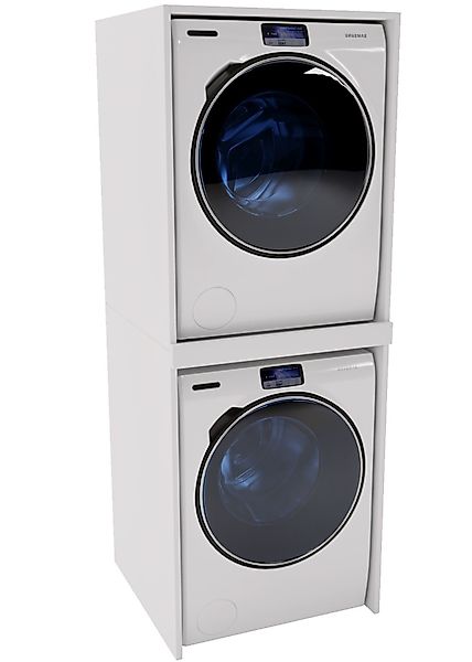 Raumhirsch Furniture Waschmaschinenumbauschrank für zwei Geräte günstig online kaufen