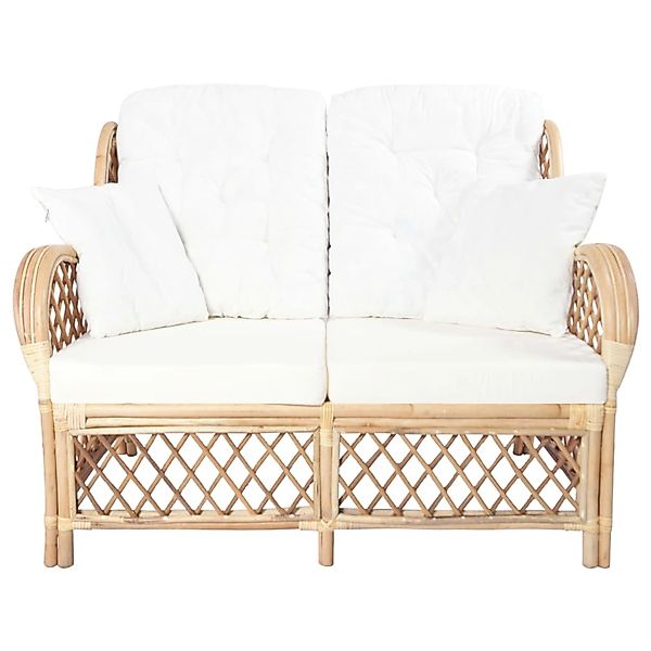 vidaXL Sofa 2-Sitzer-Sofa Rattan Couch günstig online kaufen